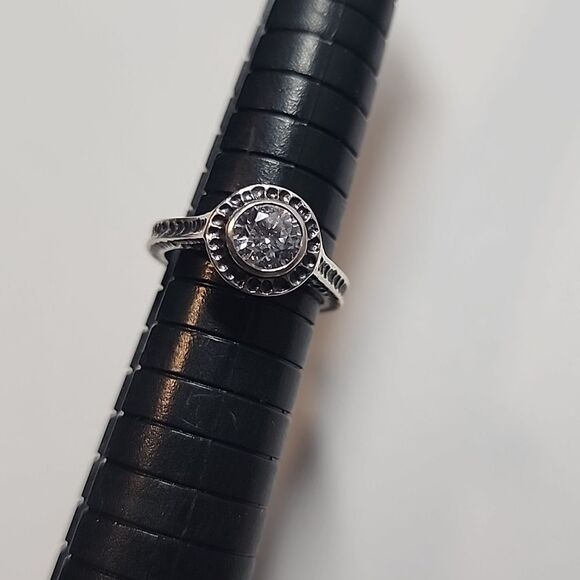 SILPADA Sterling Silver 925 "Perfect Bliss" CZ Solitaire Ring Sz- 6.75~ R2076 - Picture 1 of 4